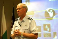 General Lance W. Lord, commander of U.S. Air Force Space Command addresses APSS Fellows.