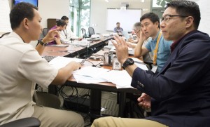 ASC 15-1 Fellows engage in the give-and-take of negotiating priorities to combat climate change.