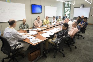 Senior leaders from Asia-Pacific nations take part in a seminar session during the Transnational Security Cooperation course (TSC 15-2) at the Daniel K. Inouye Asia-Pacific Center for Security Studies.