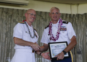 Lt. Col. Don Peterson receives the “Federal Supervisor or the Year” award photo.