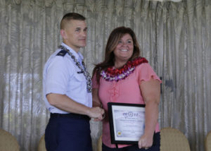  Michelle L. Donaldson receives the “Federal Employee of the Year – Clerical and Assistant award photo