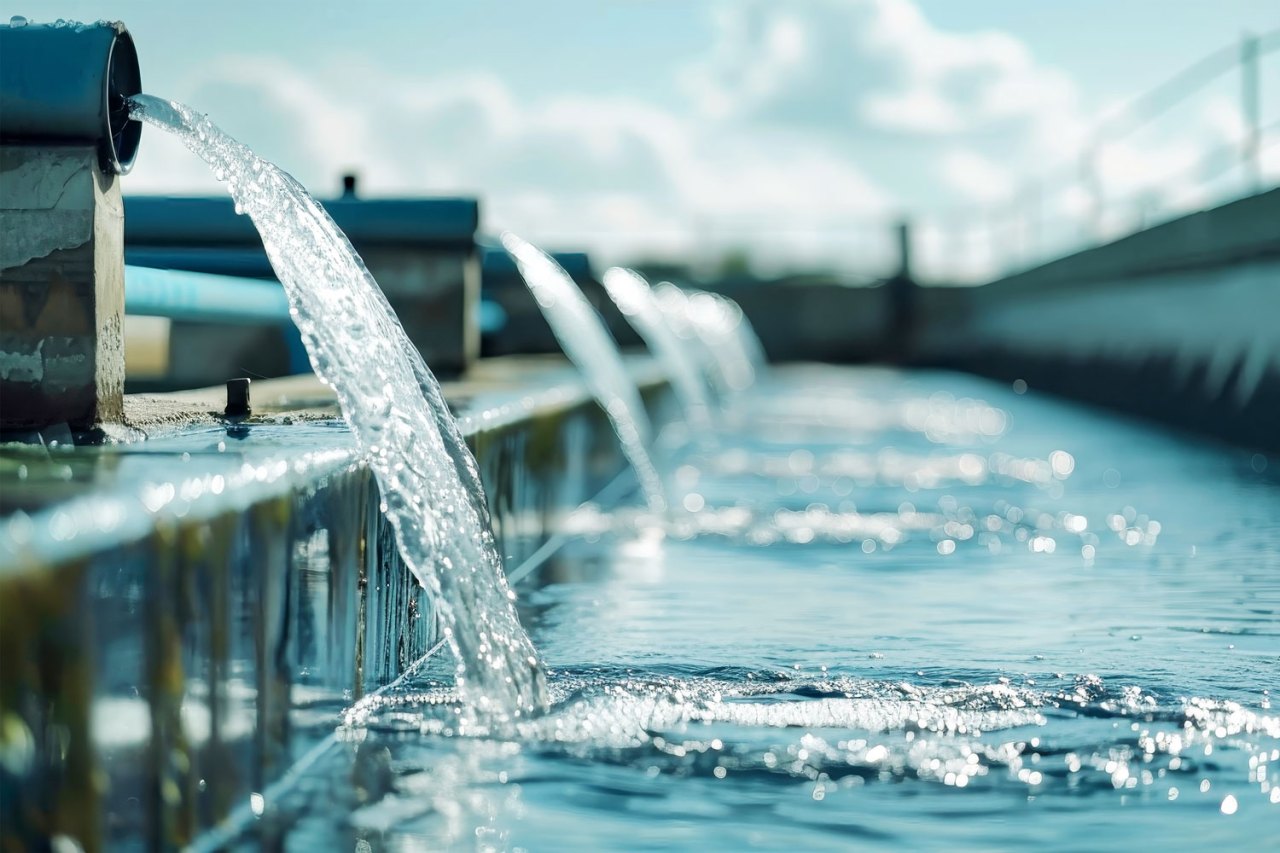 pipes with water coming out representing the title