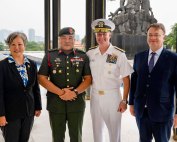 Adm. Samuel J. Paparo, commander of U.S. Indo-Pacific Command, and DKI APCSS Director Suzanne P. Vares-Lum visit Malaysia on May 29, 2025. Paparo met with senior military and government officials, highlighting Malaysia’s importance as a U.S. partner and reaffirming the U.S. commitment to the region. Photo by Sgt. Angel Heraldez