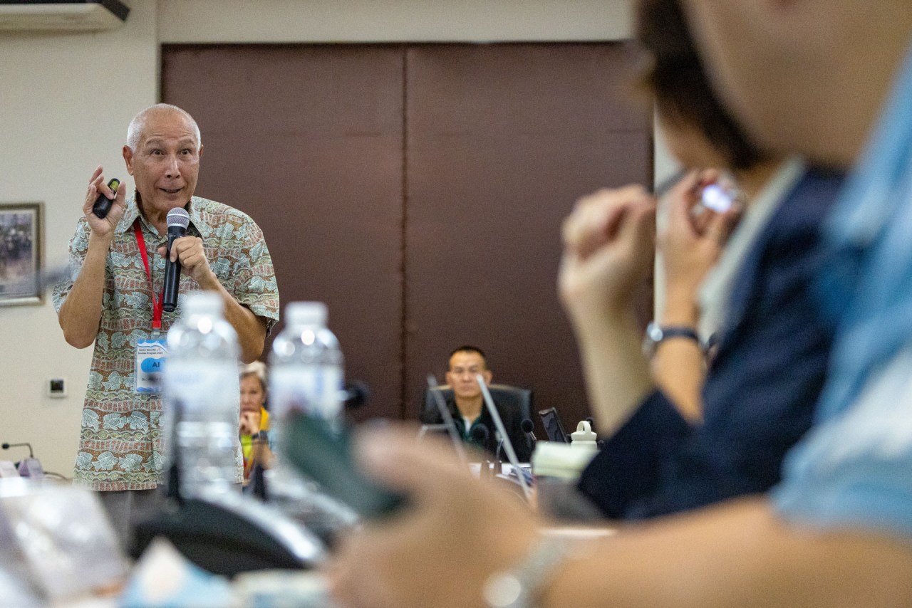 Dr. Al Oehlers addressed space security