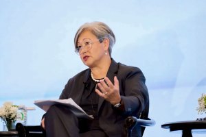 DKI APCSS Director Suzanne Vares-Lum speaking during the panel on Session 