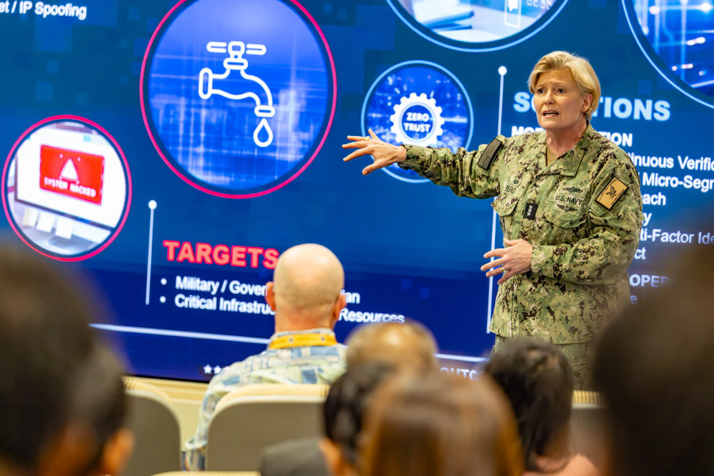 Guest Speaker VADM Heidi Berg, Commander, U.S. Fleet Cyber Command Navy Space Command
