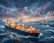 A ship navigating a Storm