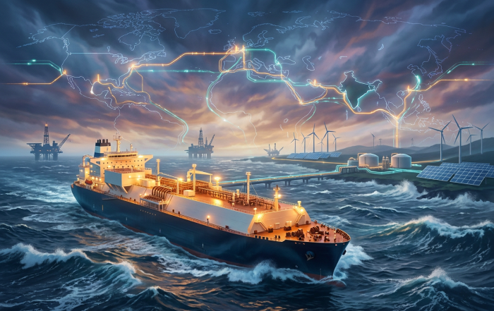 A ship navigating a Storm