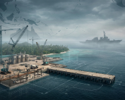 A conceptual editorial illustration representing strategic infrastructure and sovereignty in the Indo-Pacific.